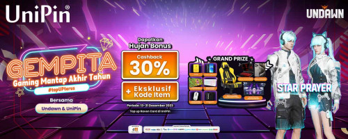 #TopUPterus di Game Undawn & Raih Bonus Cashback 30% + Kode Item Eksklusif